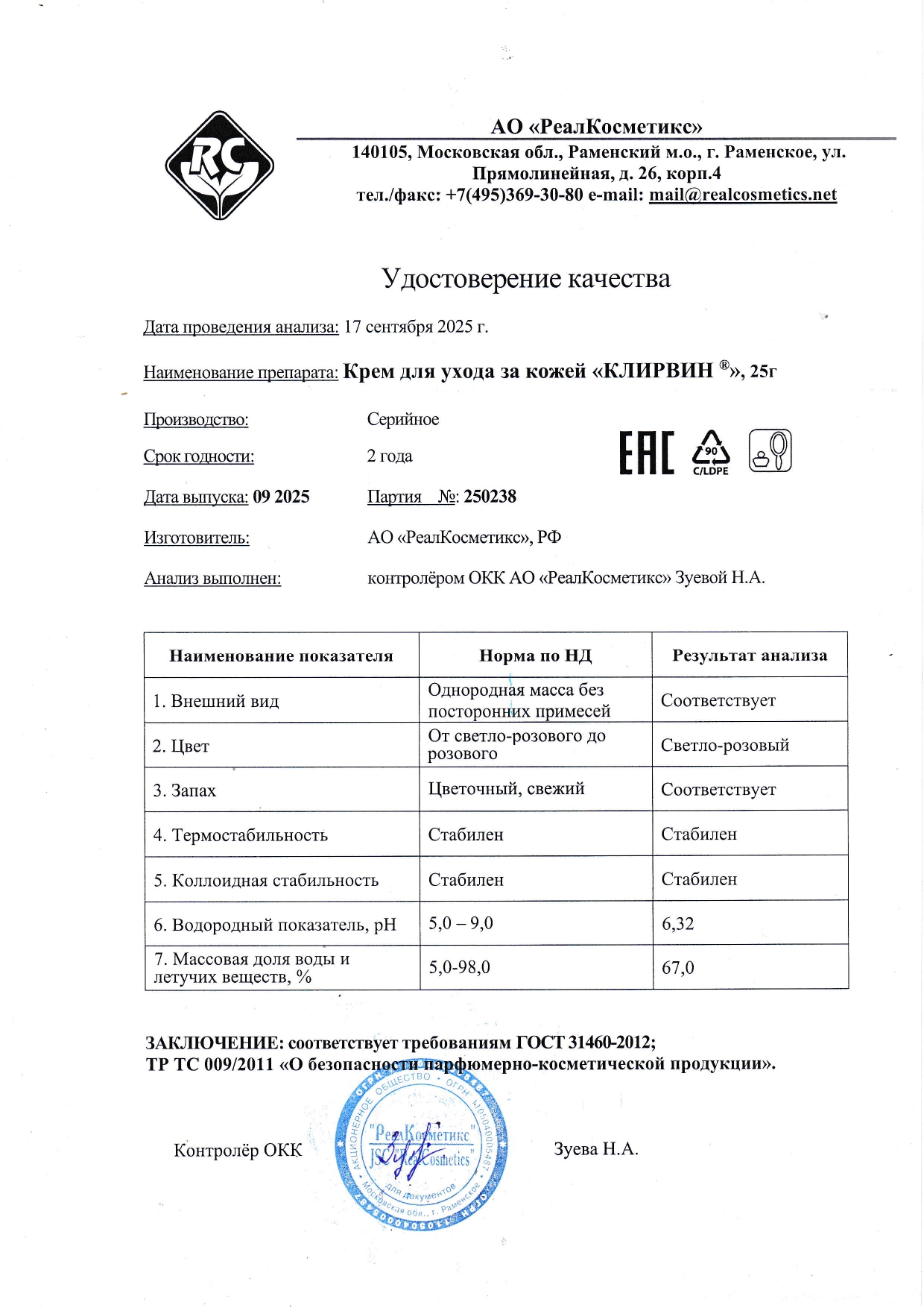 Паспорт №250238